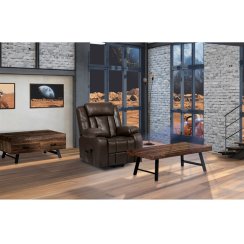 Konferenční stolek 120x60cm, masiv, old wood, AHG-536 PINE