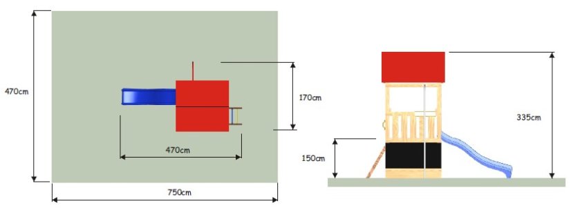Flexi věž se střechou - 150 T Premium Flexi věž se střechou - 150 T Premium