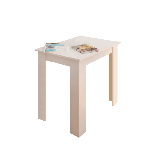 Jídelní stůl, bílá, 86x60 cm, TARINIO