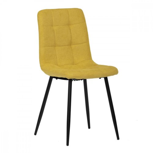 Jídelní židle, potah žlutá látka CT-281 YEL2