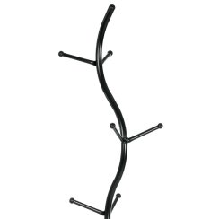 Věšák, kov, černá, 80003-09 BK