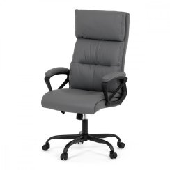Kancelářská židle, šedá ekokůže KA-Y346 GREY