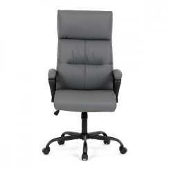 Kancelářská židle, šedá ekokůže KA-Y346 GREY