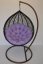 Polstr na závěsnou houpačku Imperia - fialový melír
