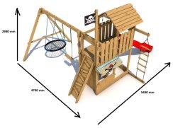 Dětské hřiště Monkey´s Home Velký pirát LADY .
