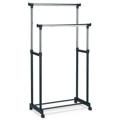 Stojan na šaty, kov, černá, 83488 BK