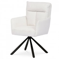 Jídelní židle, bílá látka HC-541 WT2