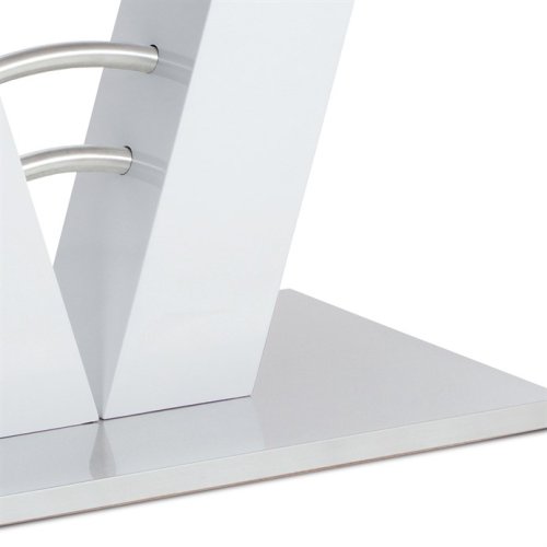 Jídelní stůl rozkládací 120-160x80 cm, mdf, bílá, HT-510 WT