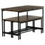 Jídelní set 1+2, rozměr stolu 110x60x75, rozměr lavice 98x30x47, MDF, barva staré dřevo