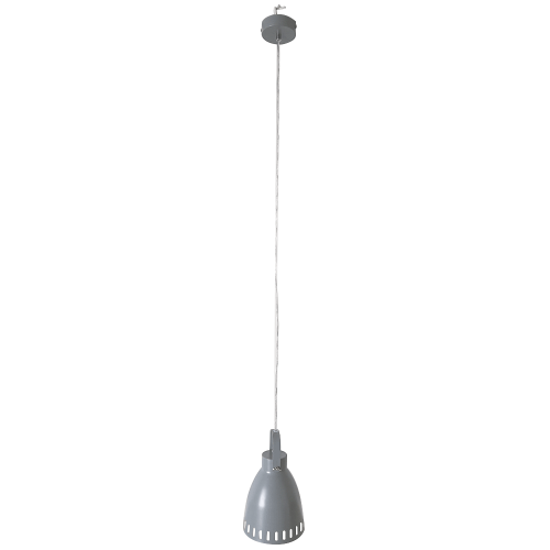 Visící lampa, šedá / kov, AIDEN typ3