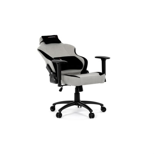 Herní křeslo, houpací mechanismus, stříbrná látka, KA-F12 SIL2