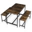 Jídelní set 1+2, rozměr stolu 110x60x75, rozměr lavice 98x30x47, MDF, barva staré dřevo