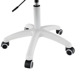 Kancelářské křeslo, látka šedá/bílá, SANTY