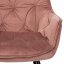 Jídelní židle, starorůžová sametová látka,DCH-421 PINK4