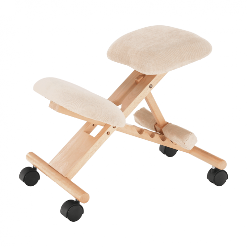 Ergonomická klekačka, krémová/buk, GROCO