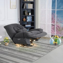 TV křeslo s elektrickým polohováním, hlasové ovládání TV-7089 GREY2