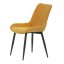Jídelní židle, žlutá látka -DCL-218 YEL2