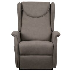 Polohovací křeslo, elektrické kabelové ovládání, béžová, látka, TV-1192 SIL2