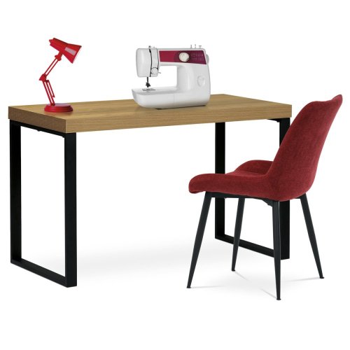 Jídelní židle, červená látka DCL-218 RED2