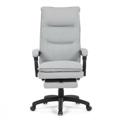 Kancelářské židle s podnožkou, světle šedá látka KA-Y350 SIL