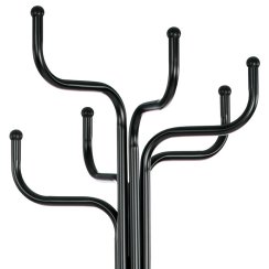 Věšák, kov, černá, 83707-06 BK