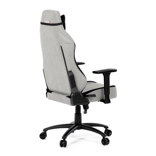 Herní křeslo, houpací mechanismus, stříbrná látka, KA-F12 SIL2