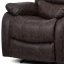 Polohovací křeslo, hnědá, látka vintage, TV-4086 BR