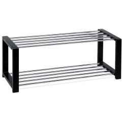 Botník, masiv, černá, 83168-11 BK