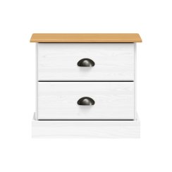 Noční stolek STANFORD bílý lak