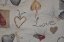 Ratanový papasan 110 cm medový polstr motiv srdce LOVE