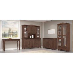 Příborník s nástavcem 4 dveře RUBI tmavě hnědá