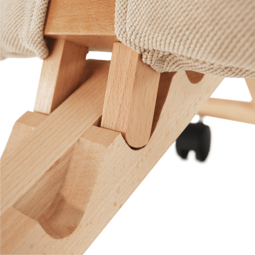 Ergonomická klekačka, krémová/buk, GROCO