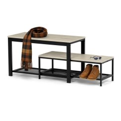 Botník, mdf, přírodní, ABO-W2124 SON