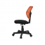 Otočná židle, oranžová / černá, MESH