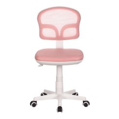 Dětská židle, výškově nastavitelná, růžová síťovina, KA-C801 PINK