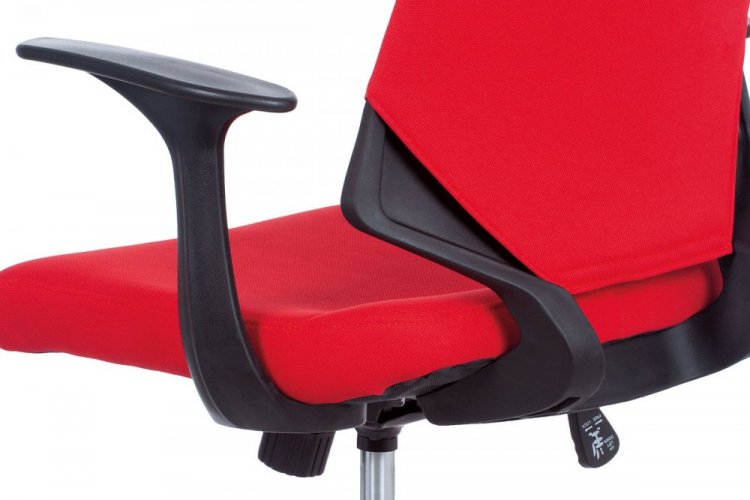 Kancelářská židle, červená KA-R204 RED