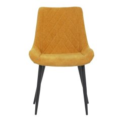 Jídelní židle, žlutá, látka, DCL-218 YEL2