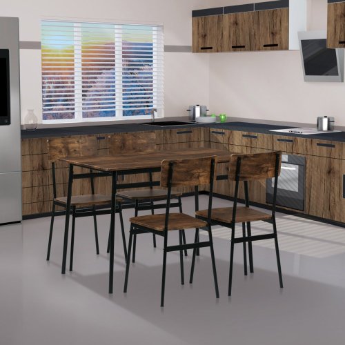 Jídelní set  MDF dekor staré dřevo AUT-O2155 OLW