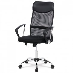 Kancelářská židle s podhlavníkem z ekokůže KA-E305 BK