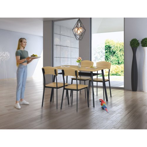 Jídelní set  MDF dekor dub AUT-O2222 OAK