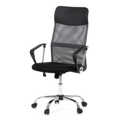 Kancelářská židle, potah černá látka MESH a šedá síťovina MESH KA-E305 GREY