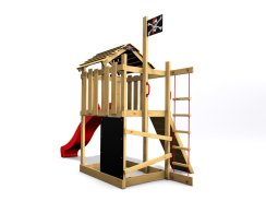 Dětské hřiště Monkey´s Home Malý pirát ZET se zelenou skluzavkou Dětské hřiště Monkey´s Home Malý pirát ZET se zelenou skluzavkou