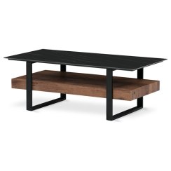 Konferenční stolek 120x60cm, slinutá keramika, mramor, AHG-286 BK