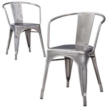 Židle s kovovou konstrukcí - Barva potahu - Černo-bílá