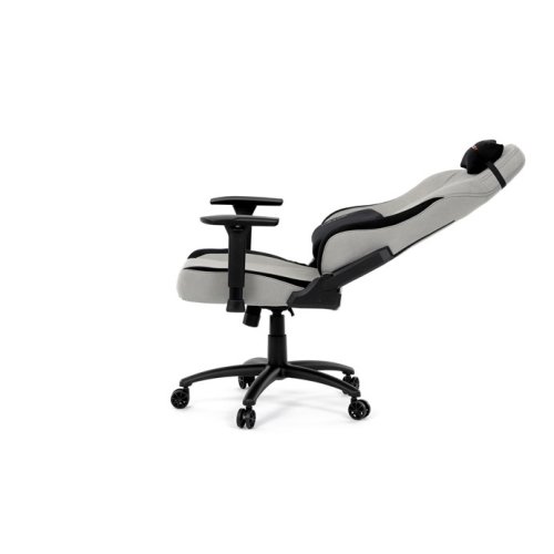 Herní křeslo, houpací mechanismus, stříbrná látka, KA-F12 SIL2