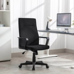 Kancelářská židle, černá látka KA-L607 BK2