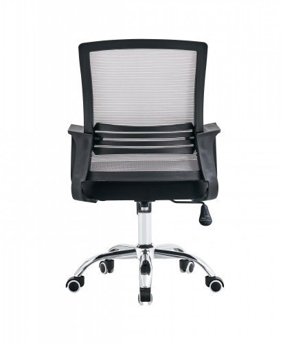 Kancelářská židle, síťovina šedohnědá TAUPE/látka černá, APOLO 2 NEW