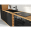 Spodní kuchyňská skříňka, černý mat / dub artisan, Monro 60 D 1F BB
