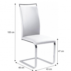 Jídelní židle, bílá, BARNA NEW
