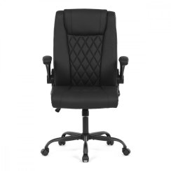 Kancelářská židle, černá ekokůže KA-Y344 BK